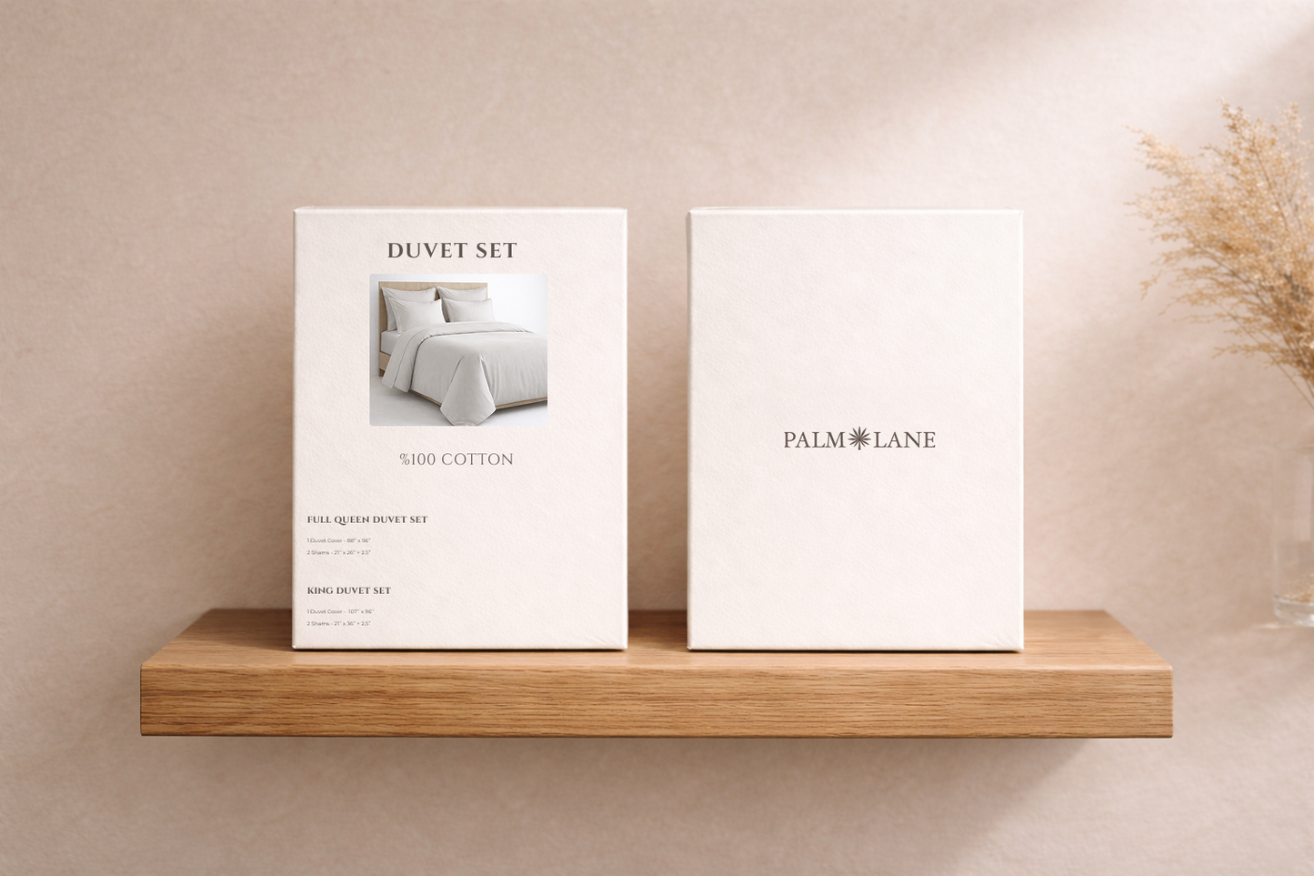 PALM LANE T400 SOLID DUVET COVER SET