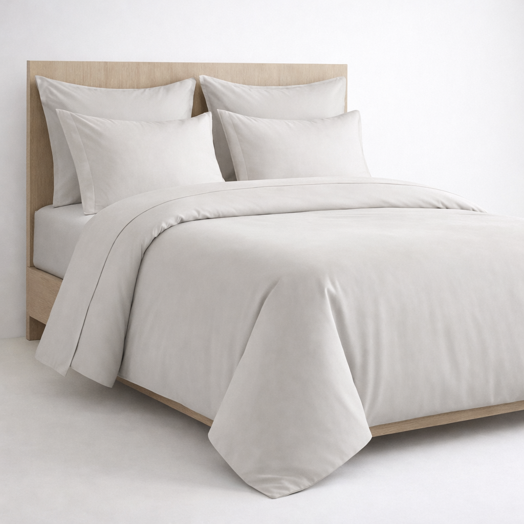 PALM LANE T400 SOLID DUVET COVER SET