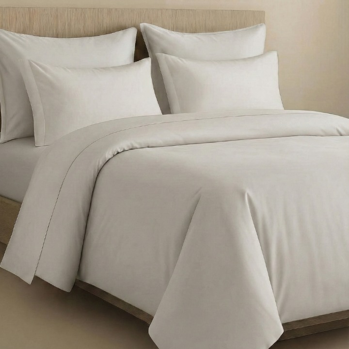 PALM LANE T400 SOLID DUVET COVER SET
