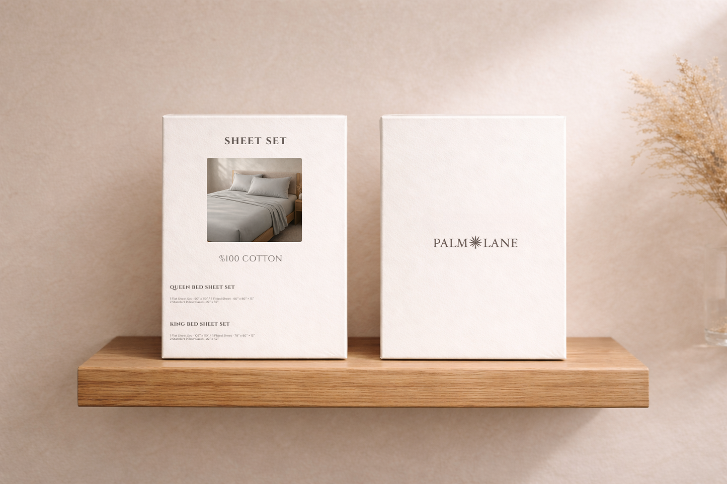 PALM LANE T400 SOLID SHEET SET