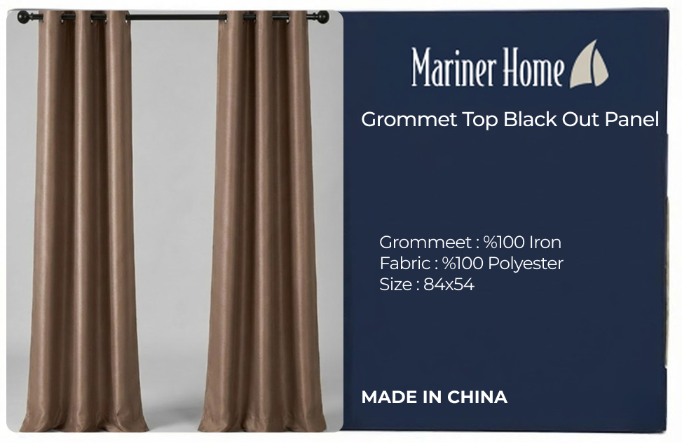 Gromet Top Black Out Panel
