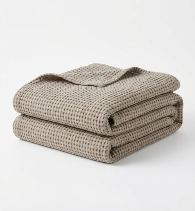 Waffle Cotton Blanket (90x90)
