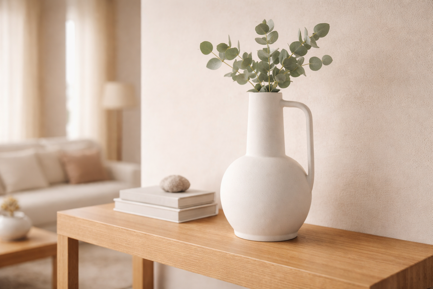 MODERN NORDIC HANDLE CLAY VASE