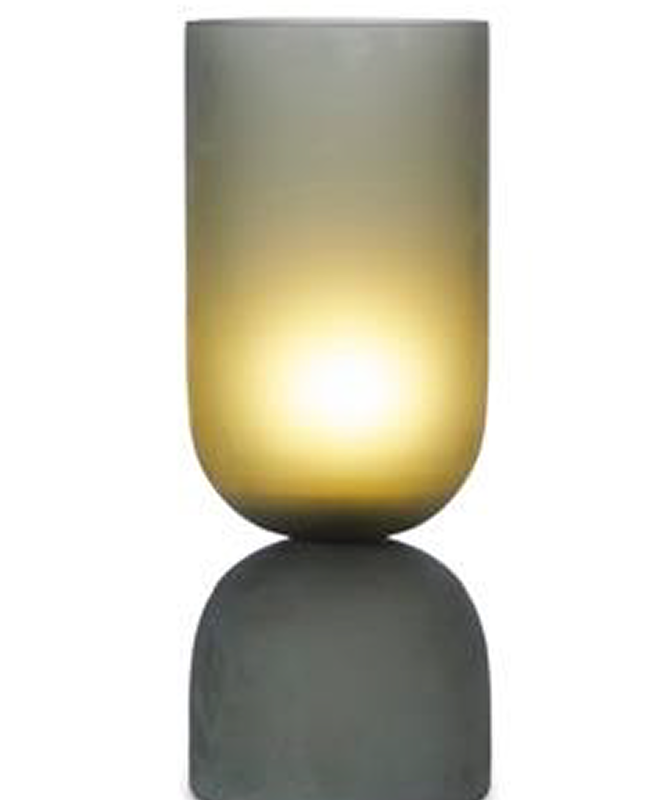 MODERN STACKED FROSTED GLASS UPLIGHTER