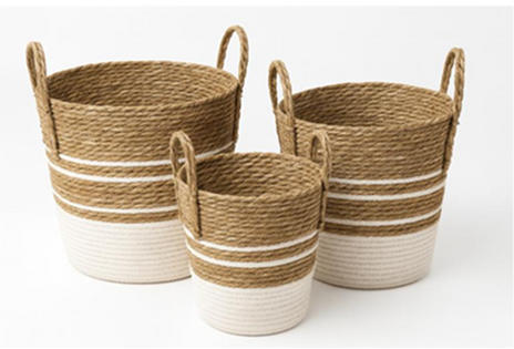 Woven Baskets (3 Piece Set)