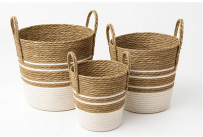 Woven Baskets (3 Piece Set)