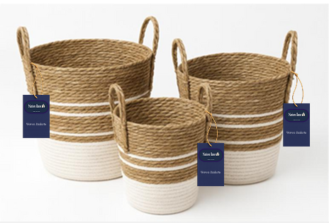 Woven Baskets (3 Piece Set)