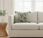 PALM LANE FLORAL JACQUARD LINEN COTTON CUSHION