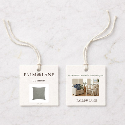 PALM LANE SOLID LINEN COTTON CUSHION
