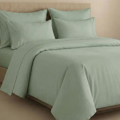 PALM LANE T400 SOLID DUVET COVER SET