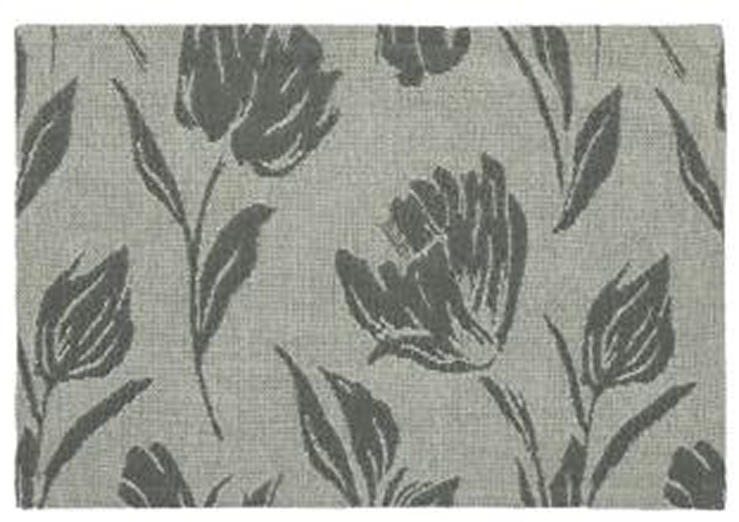 PALM LANE FLORAL JACQUARD LINEN COTTON TABLE PLACEMAT - 4PC SET