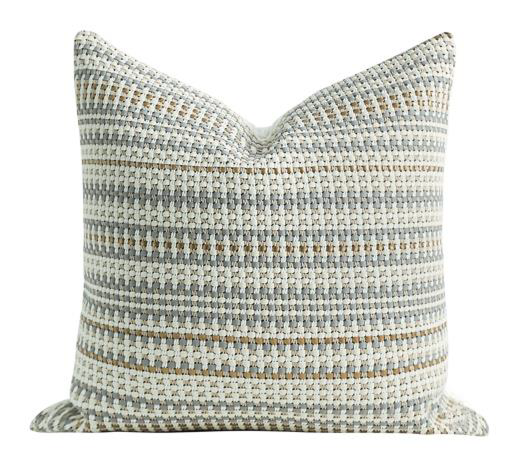 PALM LANE HANDMADE STRIPED KNITTED PU CU