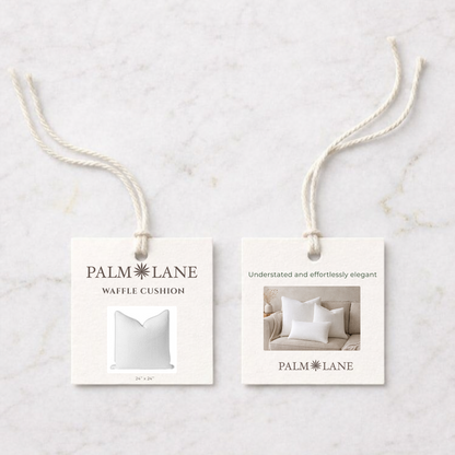 PALM LANE JACQUARD WAFFLE CUSHION