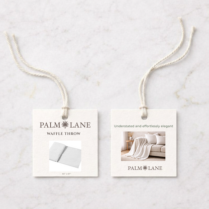 PALM LANE JACQUARD WAFFLE THROW