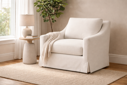 PALM LANE LINEN ARMCHAIR