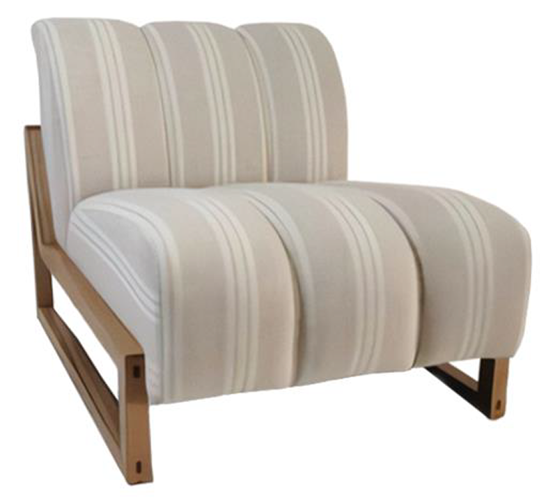 PALM LANE LINEN BLEND WITH WOODEN FRAME