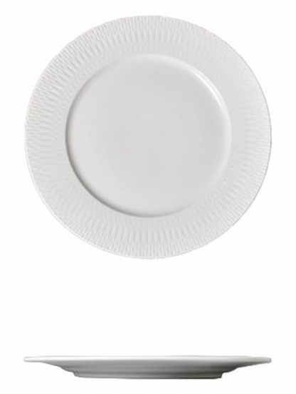 PALM LANE PORCELAIN TEXTURE BORDER 10.7IN DINNER PLATE