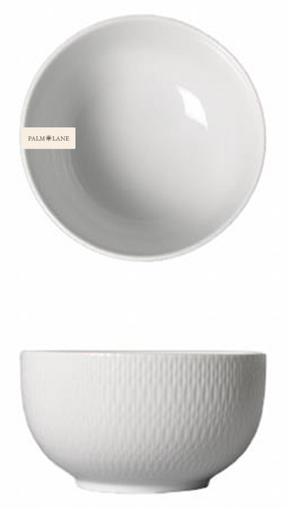 PALM LANE PORCELAIN TEXTURE BORDER 6IN SOUP BOWL