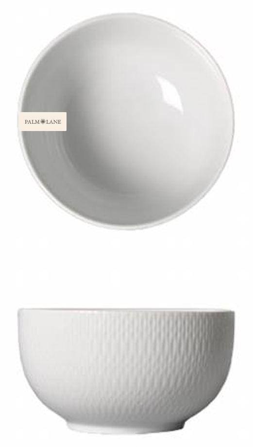PALM LANE PORCELAIN TEXTURE BORDER 6IN SOUP BOWL