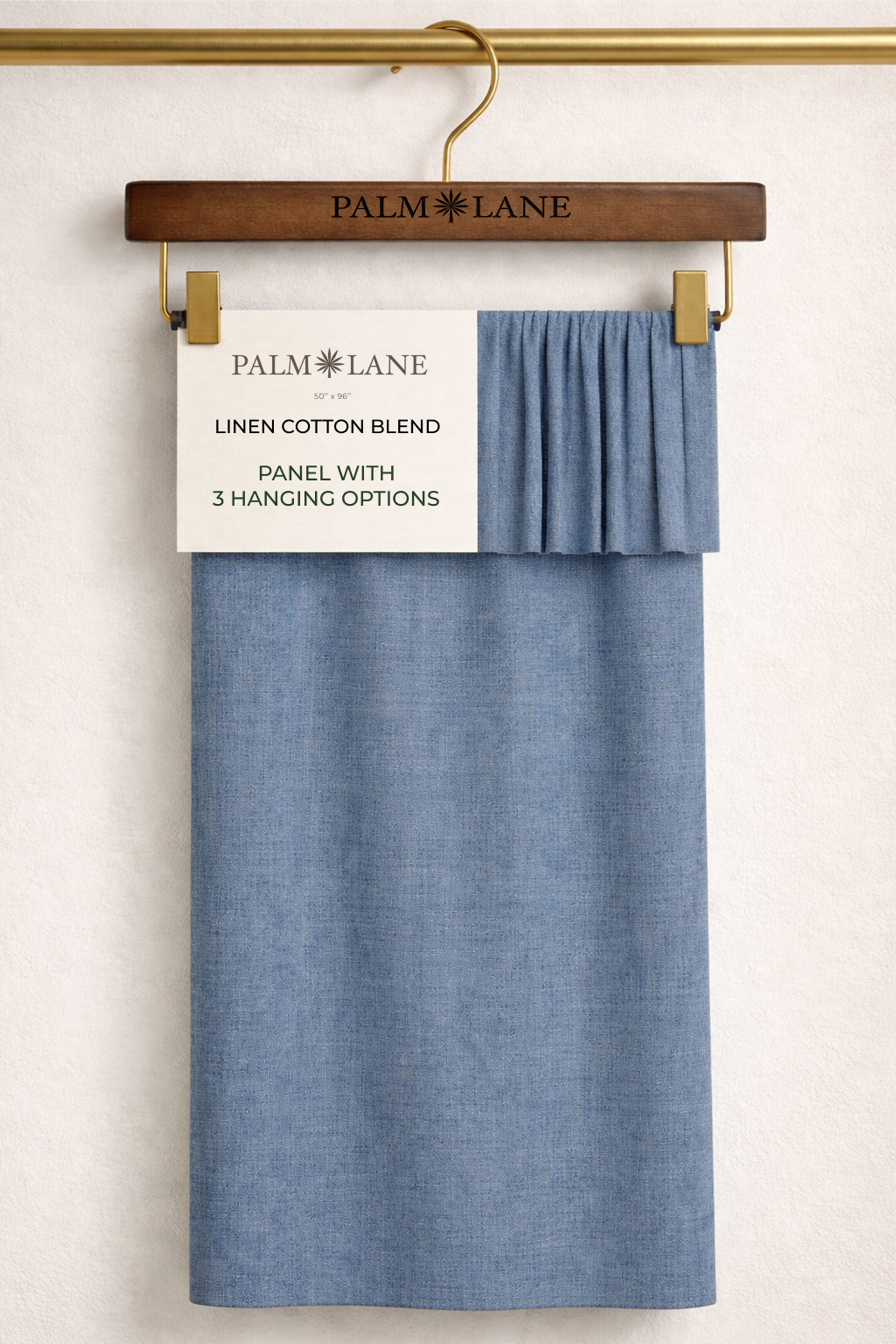 PALM LANE SOLID LINEN COTTON CURTAIN