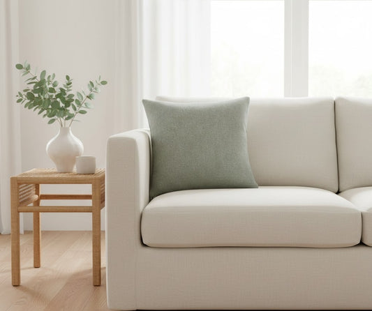 PALM LANE SOLID LINEN COTTON CUSHION