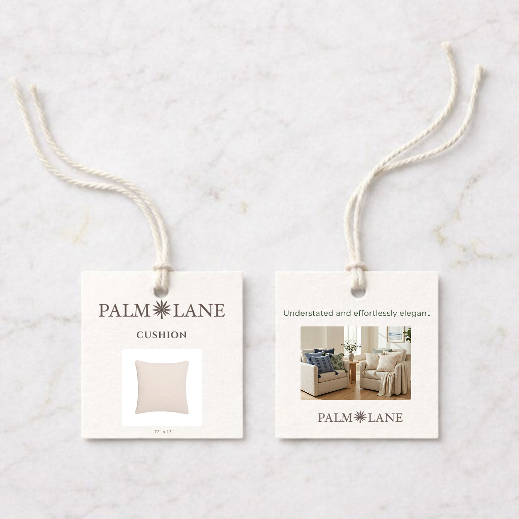 PALM LANE SOLID LINEN COTTON CUSHION