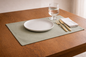 PALM LANE SOLID LINEN COTTON TABLE PLACEMAT - 4PC SET