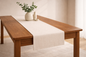 PALM LANE SOLID LINEN COTTON TABLE RUNNER