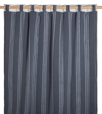 PALM LANE STRIPED LINEN COTTON CURTAIN