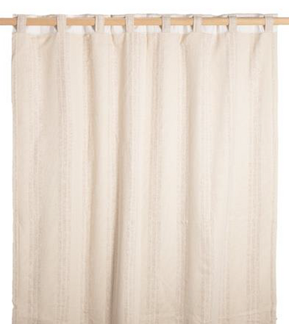 PALM LANE STRIPED LINEN COTTON CURTAIN