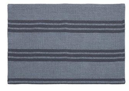 PALM LANE STRIPED LINEN COTTON TABLE PLACEMAT - 4PC SET