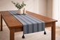 PALM LANE STRIPED LINEN COTTON TABLE RUNNER