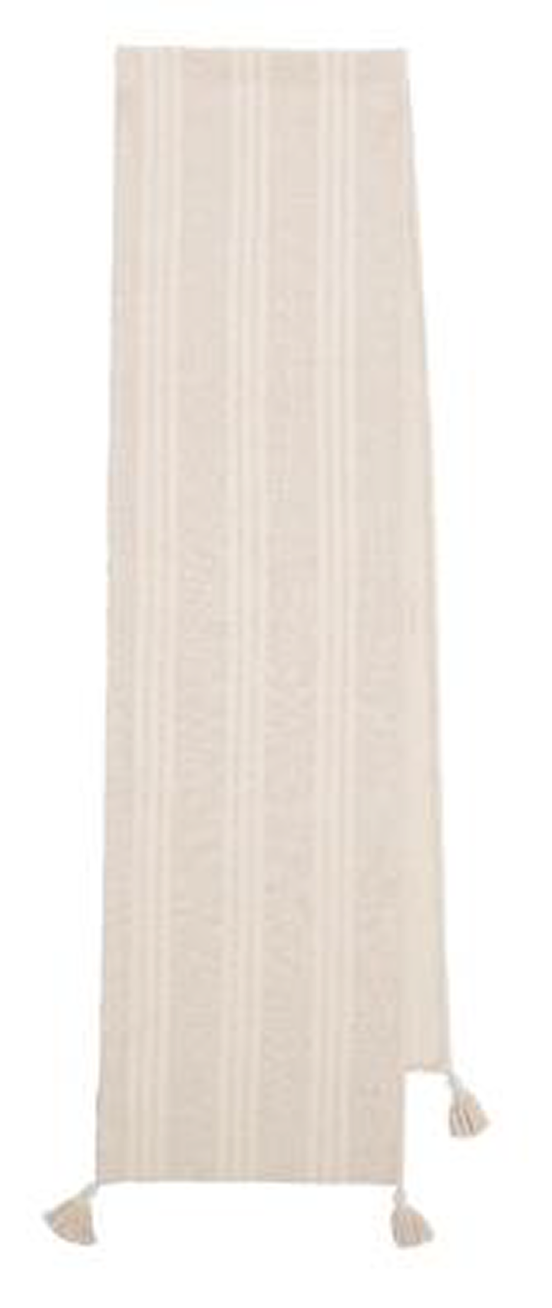 PALM LANE STRIPED LINEN COTTON TABLE RUNNER