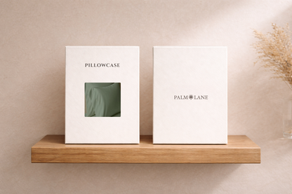 PALM LANE T400 SOLID PILLOW CASE PAIR