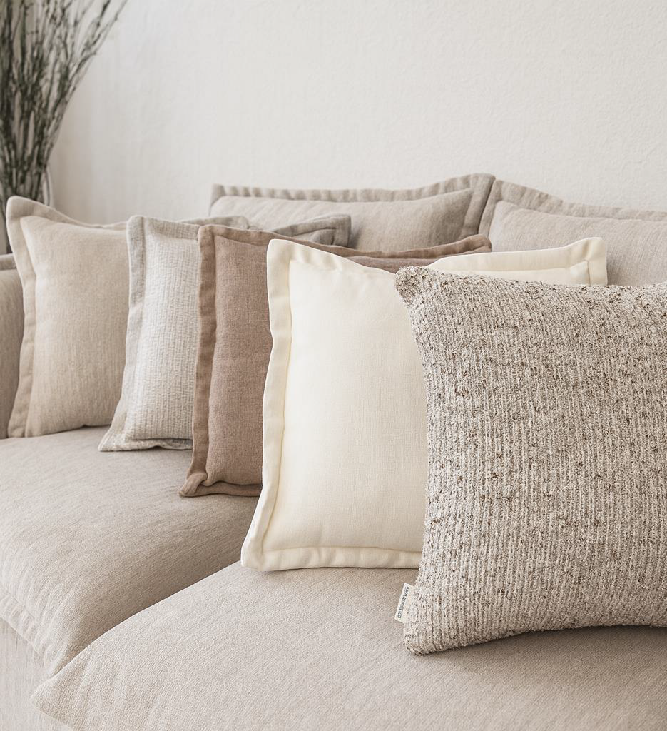 KAYA MULTI WEAVE DEC PILLOW WITH KNIFE EDGE