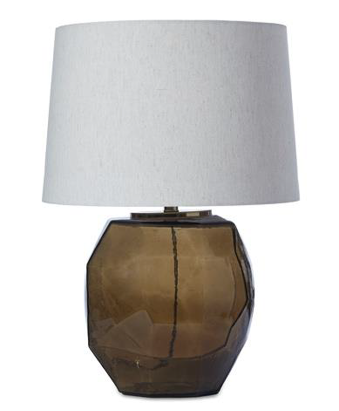 POLYGONAL ORB GLASS TABLE LAMP