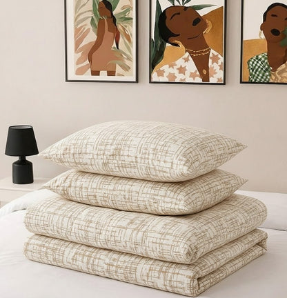 Printed Microfiber Comforter Set