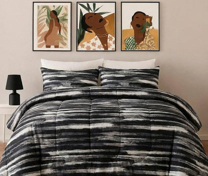 Printed Microfiber Comforter Set