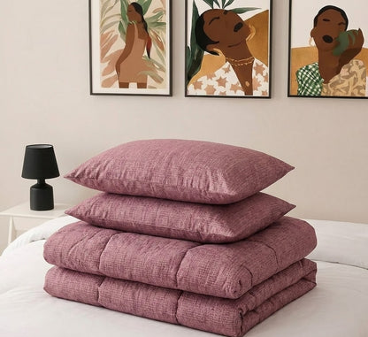 Printed Microfiber Comforter Set