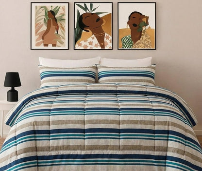 Printed Microfiber Comforter Set