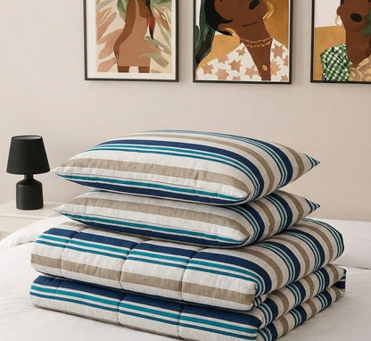 Printed Microfiber Comforter Set