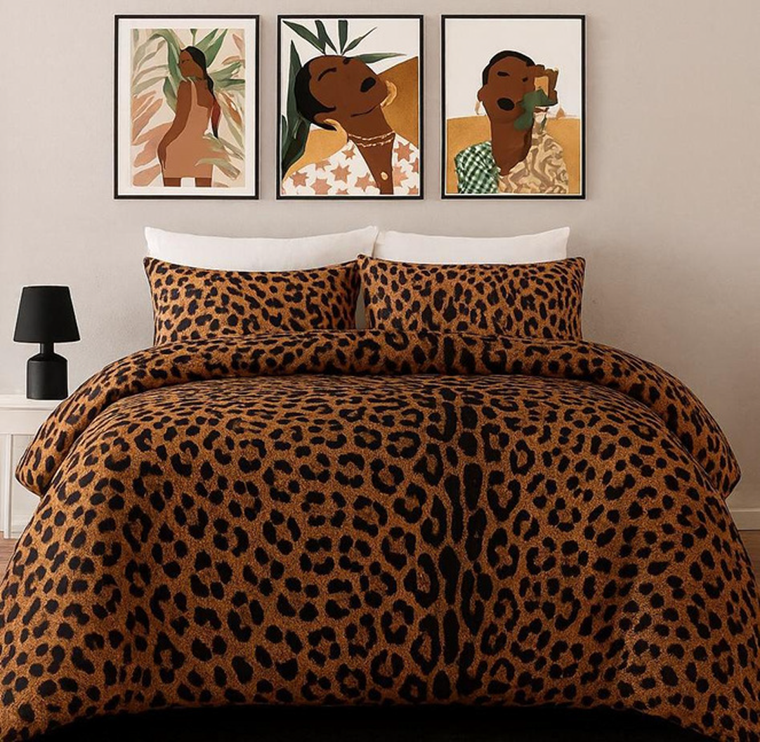Printed Microfiber Comforter Set