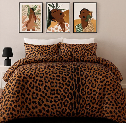 Printed Microfiber Comforter Set