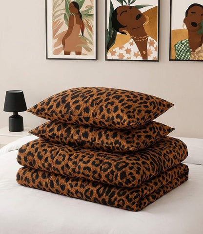 Printed Microfiber Comforter Set
