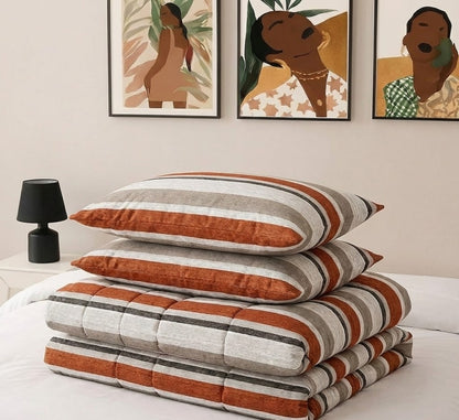 Printed Microfiber Comforter Set