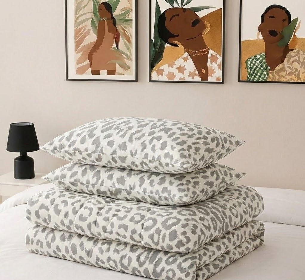 Printed Microfiber Comforter Set
