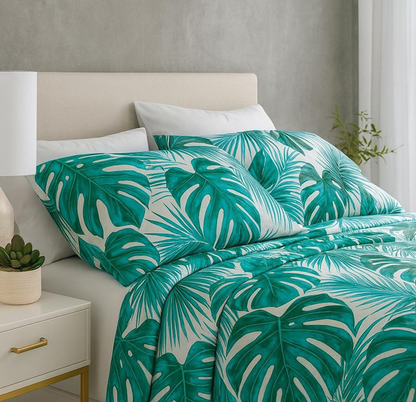 Printed Microfiber Sheet Set