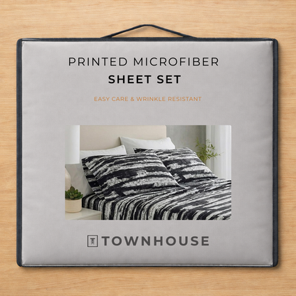 Printed Microfiber Sheet Set