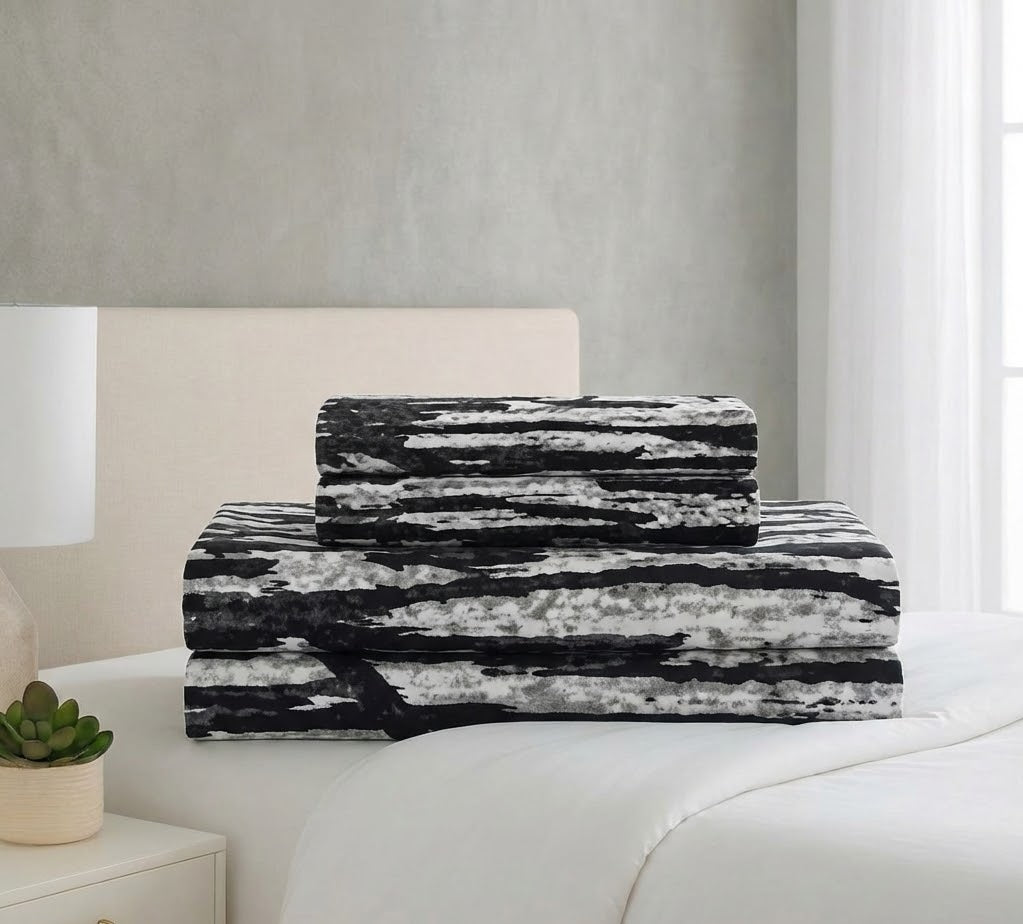 Printed Microfiber Sheet Set