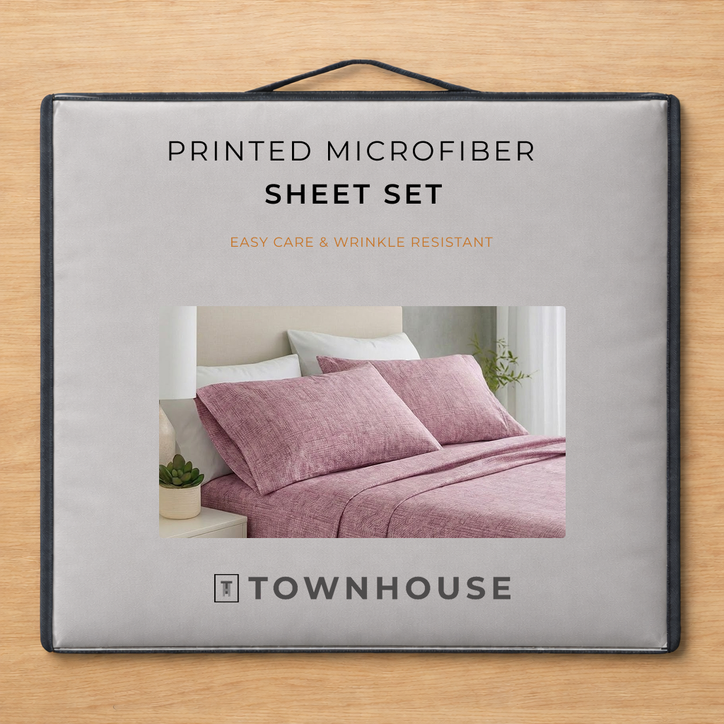 Printed Microfiber Sheet Set